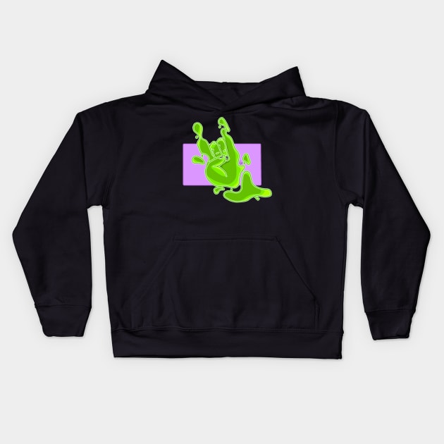 goopy hand Kids Hoodie by Punk-Creations